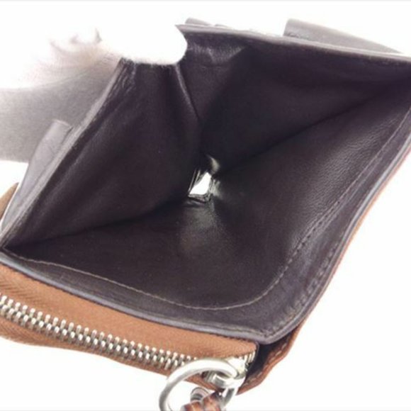 Chloe Wallet Purse Bifold Brown leather Woman unisex Authentic Used - Picture 6 of 8